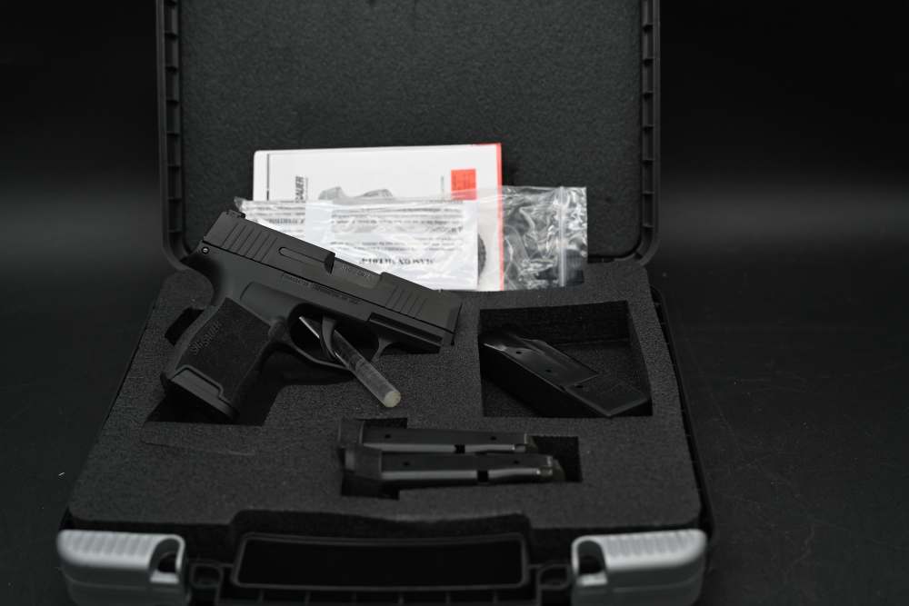 Sig Sauer P365 9mm Micro Compact Pistol w/ 4 Magazines & Case-img-0