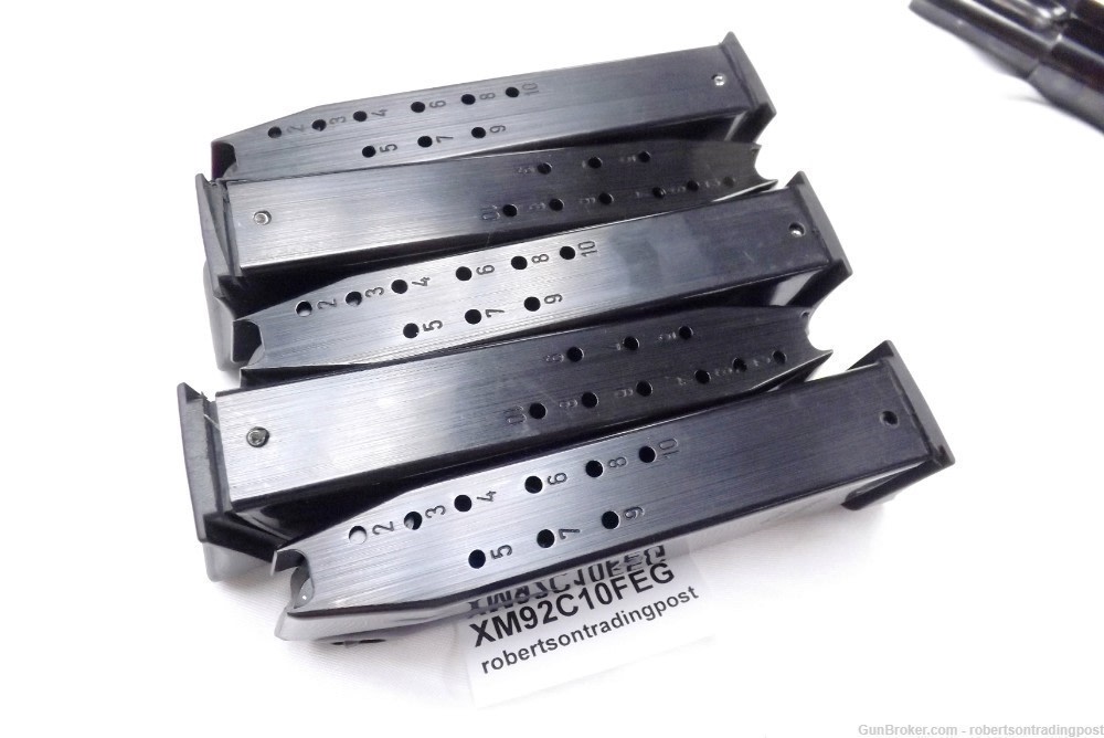 Mec-Gar 9mm 10 rd Magazine fits Beretta 92C also Feg P9R KBI GKK92 R9 Arcus-img-6