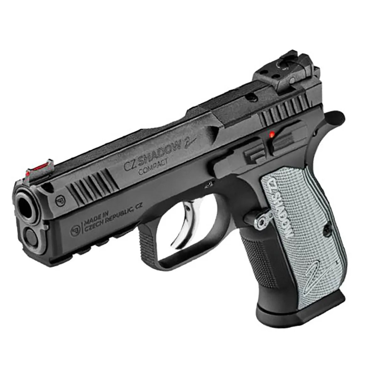 CZ Shadow 2 Compact 9MM 4" Barrel Black w/ Silver Grips 15 Rd Mag - 91252-img-0