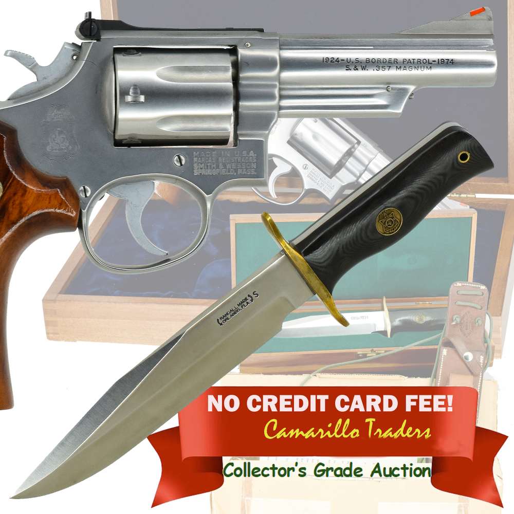 LNIB Smith & Wesson 66 357 Border Patrol with Matching Randall #14 Knife  -img-0