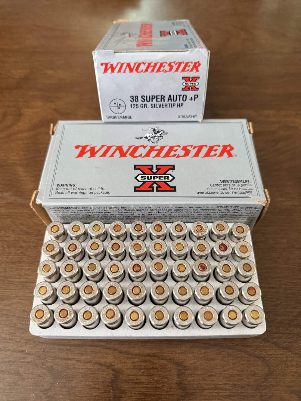 Winchester 38 Super Auto +P 125 grain Silvertip Hollowpoints -img-0
