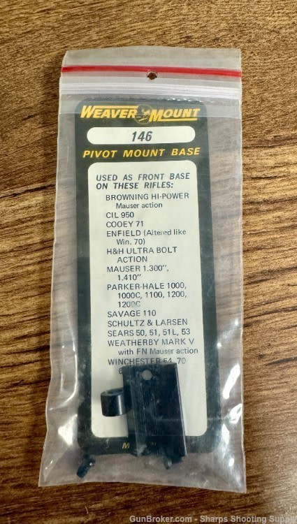 Weaver 146 Front Base Browning Mauser Savage Weatherby-img-0