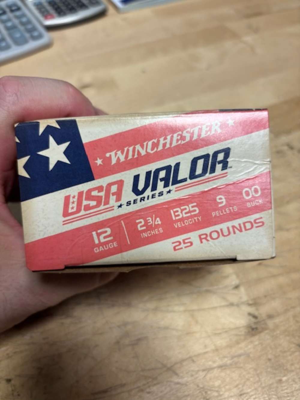 WINCHESTER USA VALOR 12GA 2 3/4INCH 9 PELLET 00 BUCK 25RDS/BOX-img-0