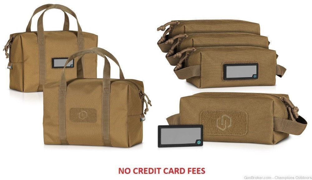 SAVIOR EQUIPMENT - (2) Mini Duffle and (4) Soft Loose Ammo Pouches - TAN -img-0