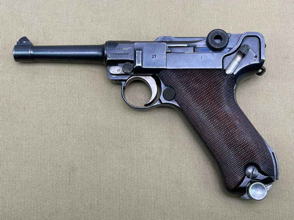 WWII BRITISH CAPTURE German DWM 1920 Luger P08 Pistol 9mm C&R-img-0