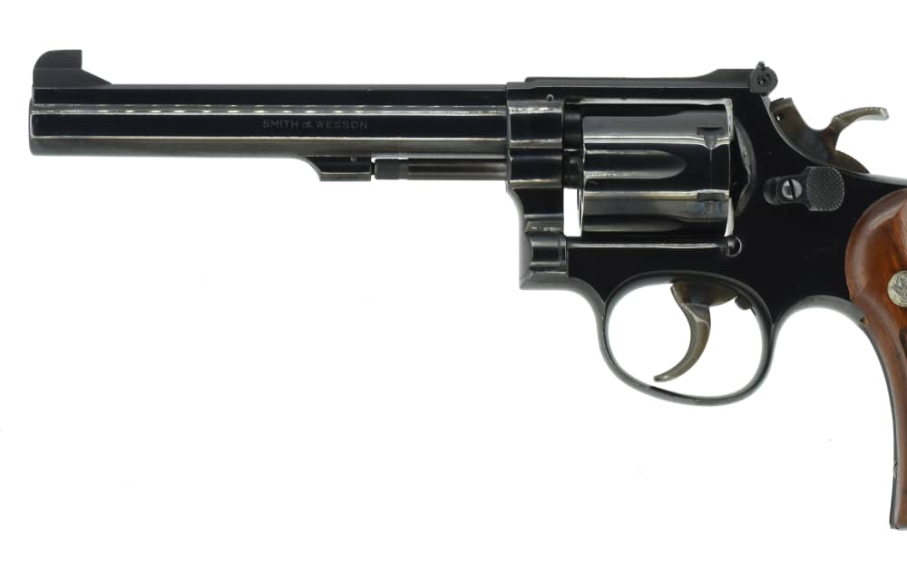 Rare Smith & Wesson model 14-2 Factory Single Action 6-inch .38 special -img-1