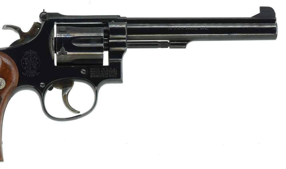 Rare Smith & Wesson model 14-2 Factory Single Action 6-inch .38 special -img-10