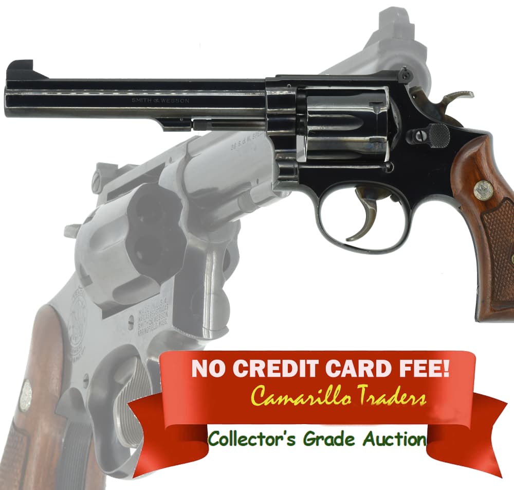 Rare Smith & Wesson model 14-2 Factory Single Action 6-inch .38 special -img-0