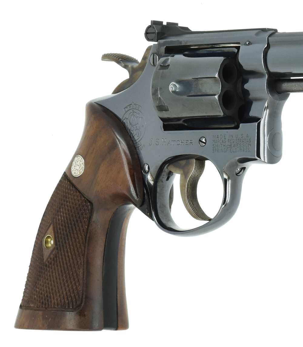 Smith & Wesson K-38 38spl Masterpiece lettered to Maj Gen Julian S. Hatcher-img-13