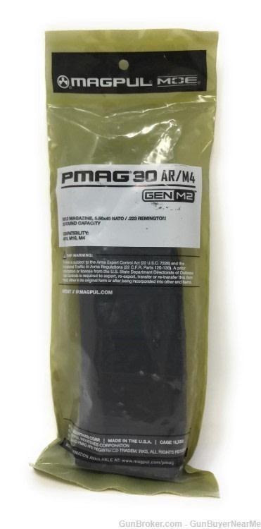 Magpul PMAG Gen M2 AR-15 Magazine .223/5.56 30 Rounds Polymer Black MAG571--img-0