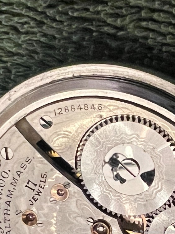 ANTIQUE WALTHAM MODEL 1899 S16 17J POCKET WATCH, MADE 1906, RUNNING-img-5