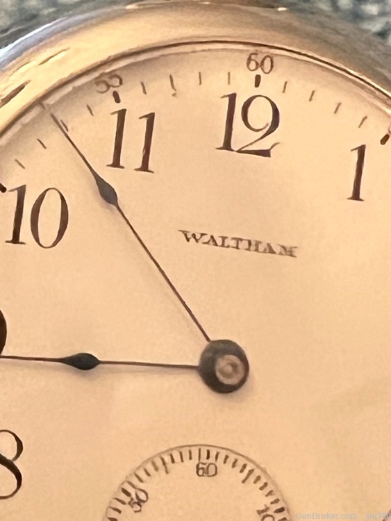 ANTIQUE WALTHAM MODEL 1899 S16 17J POCKET WATCH, MADE 1906, RUNNING-img-9