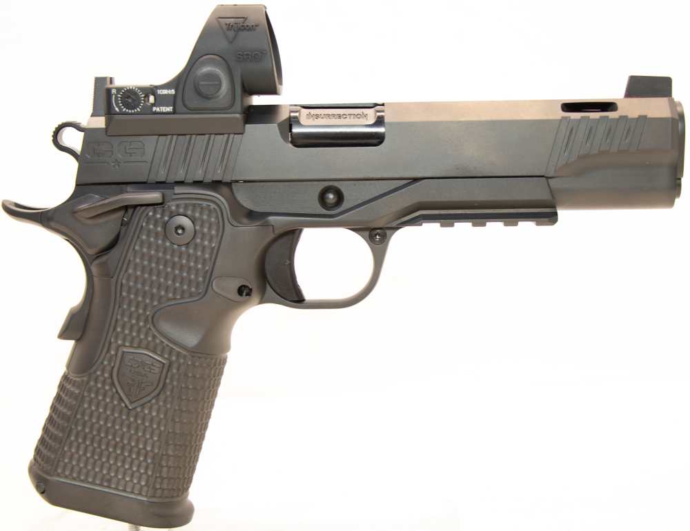 Cabot Insurrection Doublestack Custom 1911 Black DLC 9mm/5" w/ Trijicon SRO-img-0