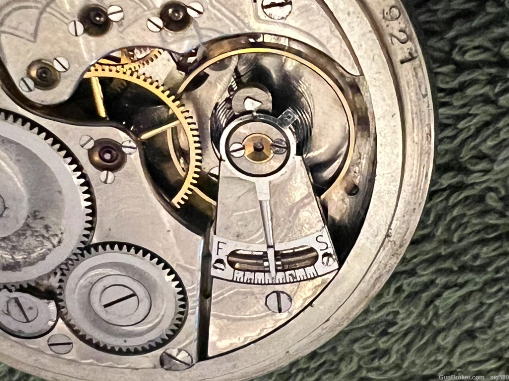 ANTIQUE ART DECO ELGIN MODEL 7 S16 17J POCKET WATCH, MADE 1937, RUNNING-img-5