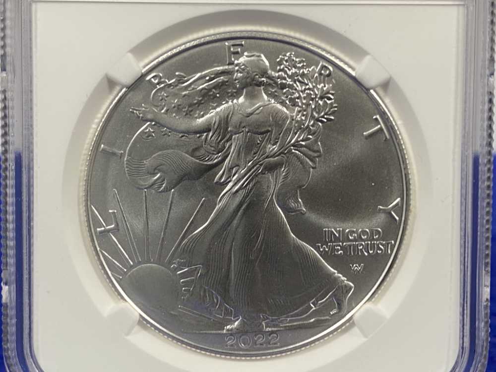 2022 Silver Eagle NGC MS69 *West Point* 1 Troy Ounce *.999 FINE SILVER*-img-3