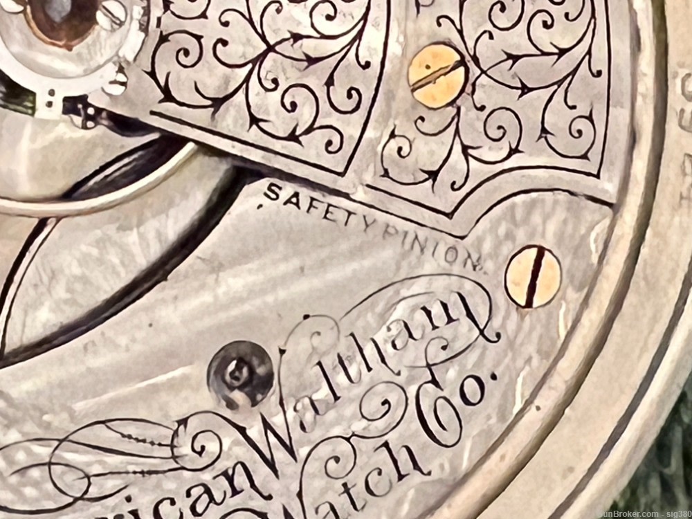 ANTIQUE WALTHAM MODEL 1883 S18 17J POCKET WATCH, MADE 1908, RUNNING-img-7