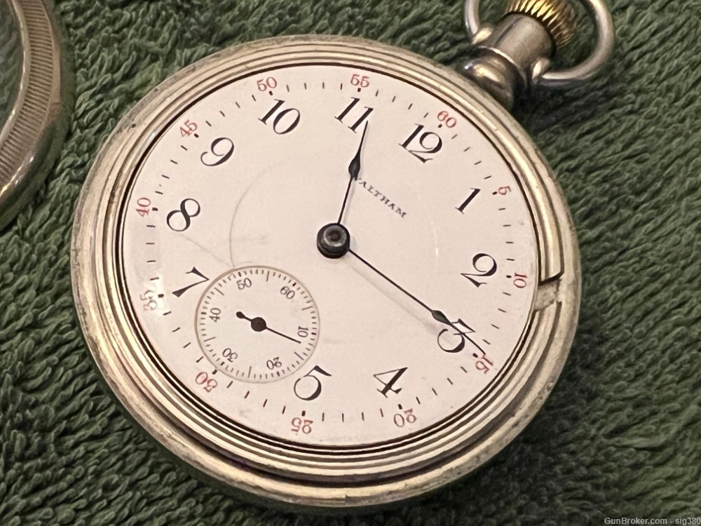 ANTIQUE WALTHAM MODEL 1883 S18 17J POCKET WATCH, MADE 1908, RUNNING-img-10