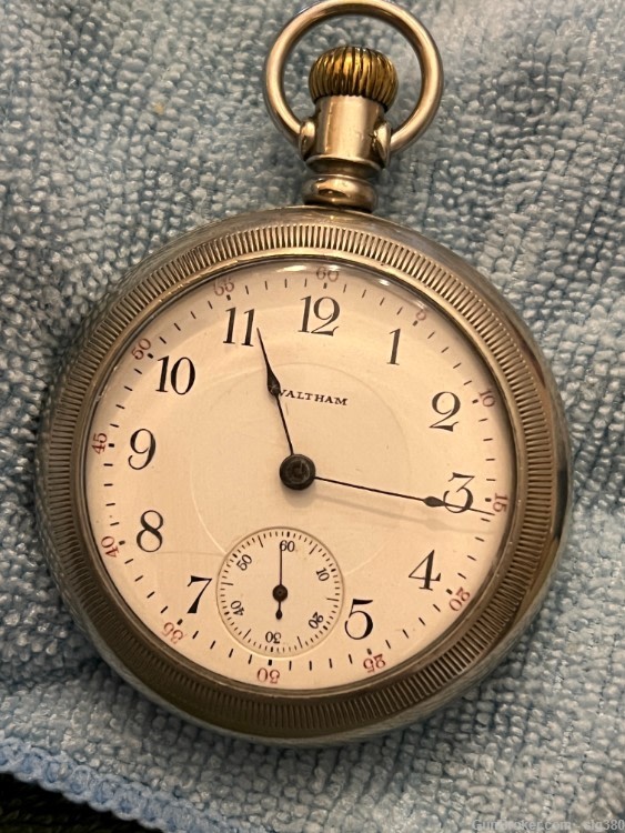 ANTIQUE WALTHAM MODEL 1883 S18 17J POCKET WATCH, MADE 1908, RUNNING-img-13