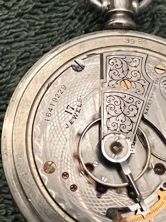 ANTIQUE WALTHAM MODEL 1883 S18 17J POCKET WATCH, MADE 1908, RUNNING-img-8