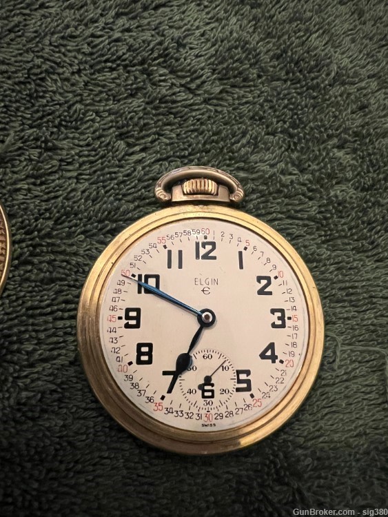 VINTAGE ELGIN SWISS MODEL 324 S16 17J POCKET WATCH, MADE 1960s, RUNNING-img-1