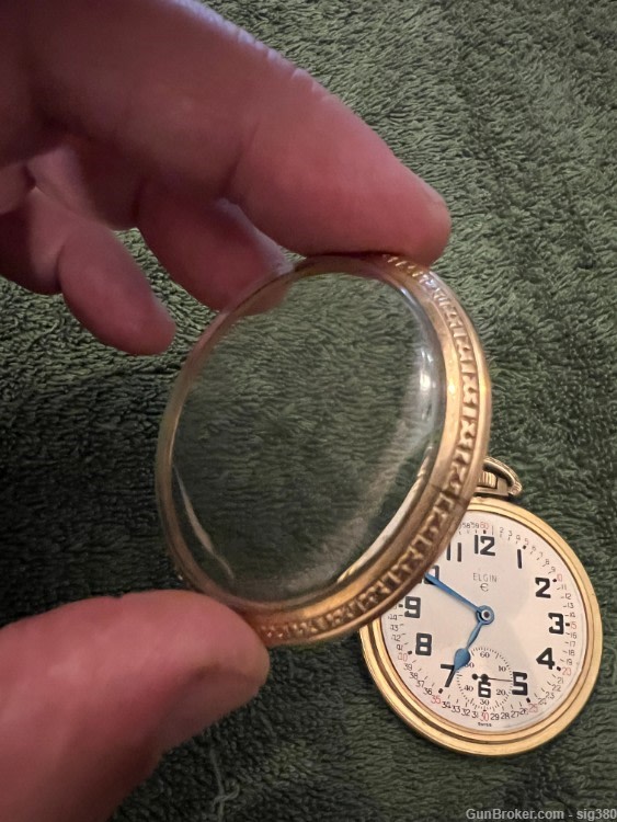 VINTAGE ELGIN SWISS MODEL 324 S16 17J POCKET WATCH, MADE 1960s, RUNNING-img-8