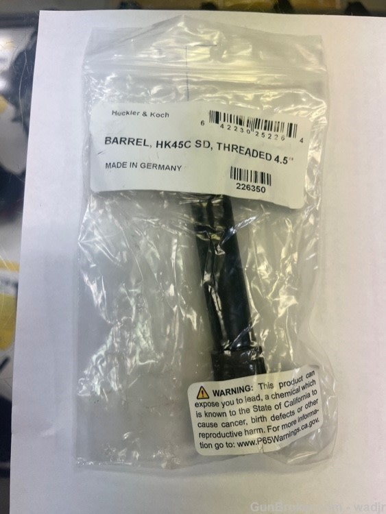 Brand New HK HK45c 4.5" Threaded Barrel OEM FRESH FACTORY PART!-img-0