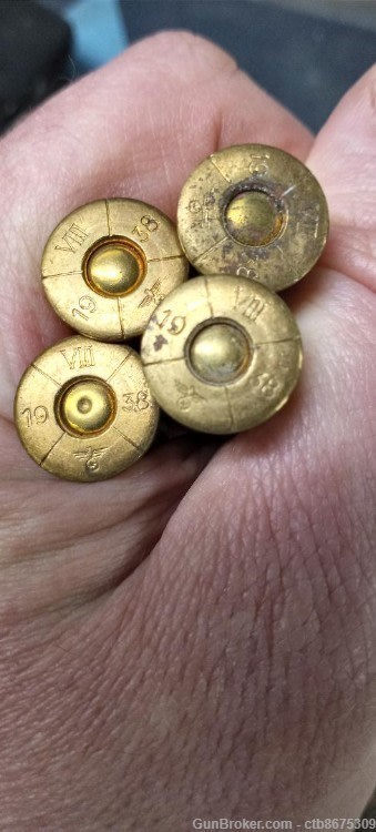 German Marked 1938 8 x 56R Steyr Mannlicher Cartridges-img-1