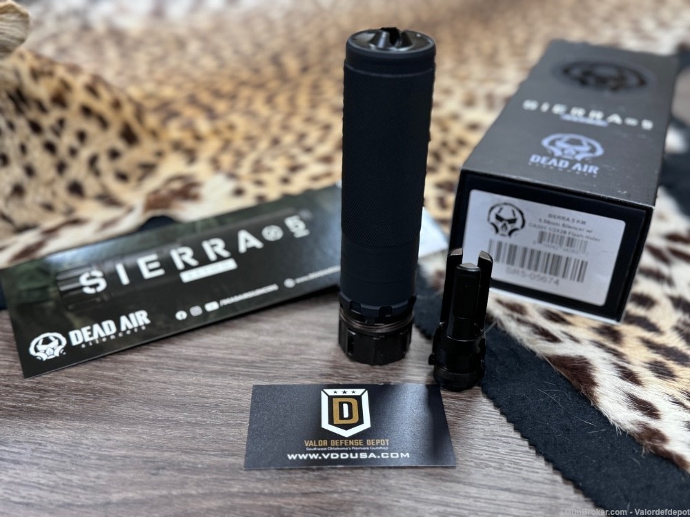 Dead Air Silencers Sierra 5 KM 5.56mm QD Silencer w/ Keymo Flash Hider NEW-img-0