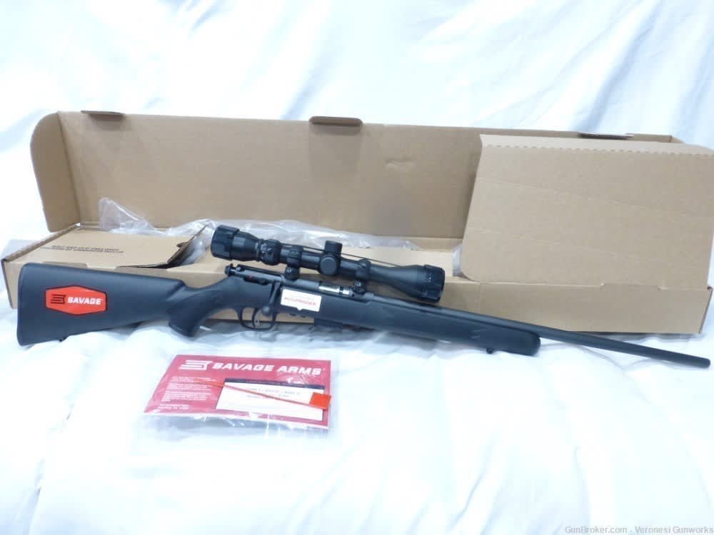 NIB Savage Model 93 Rifle 22 WMR 21" Black Synthetic 91806-img-0