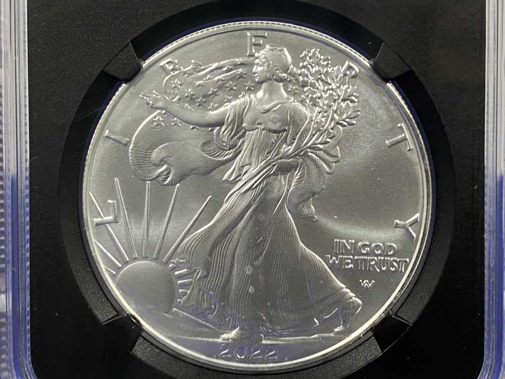 2022 Silver Eagle NGC MS69 *West Point* 1 Troy Ounce EARLY RELEASE EDITION-img-3