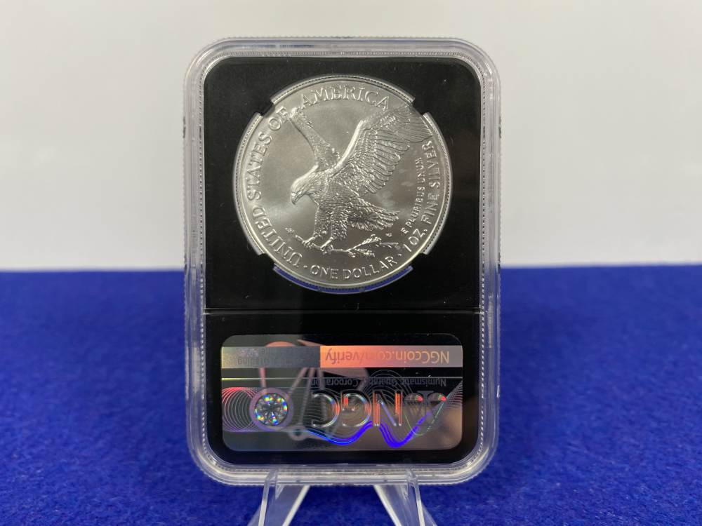 2022 Silver Eagle NGC MS69 *West Point* 1 Troy Ounce EARLY RELEASE EDITION-img-4