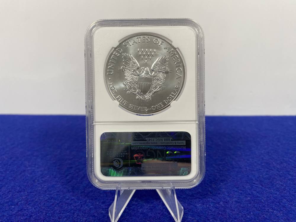 2013 Silver Eagle NGC MS69 *West Point* 1 Troy Ounce *FIRST RELEASES*-img-3