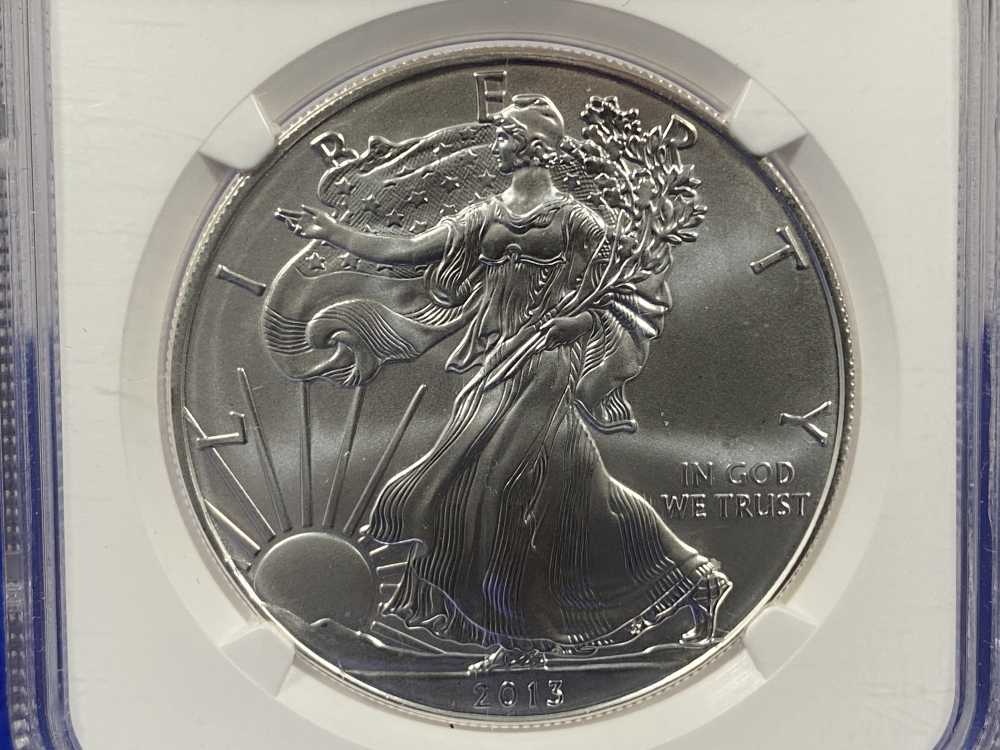 2013 Silver Eagle NGC MS69 *West Point* 1 Troy Ounce *FIRST RELEASES*-img-2