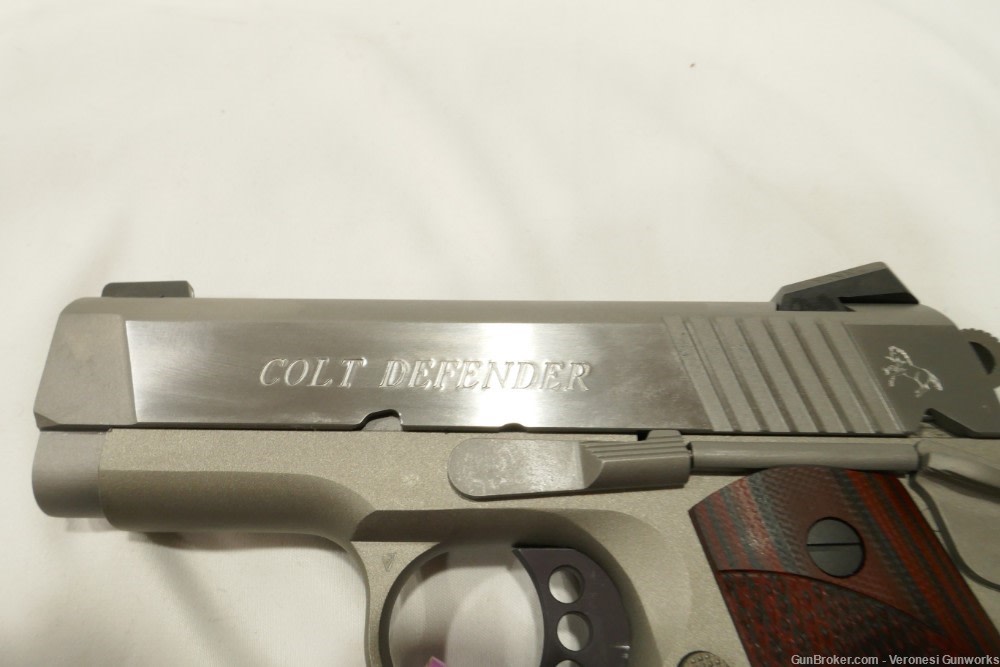 NIB Colt Defender 1911 45 ACP 3" Stainless 1 Magazine O7000XE-img-5