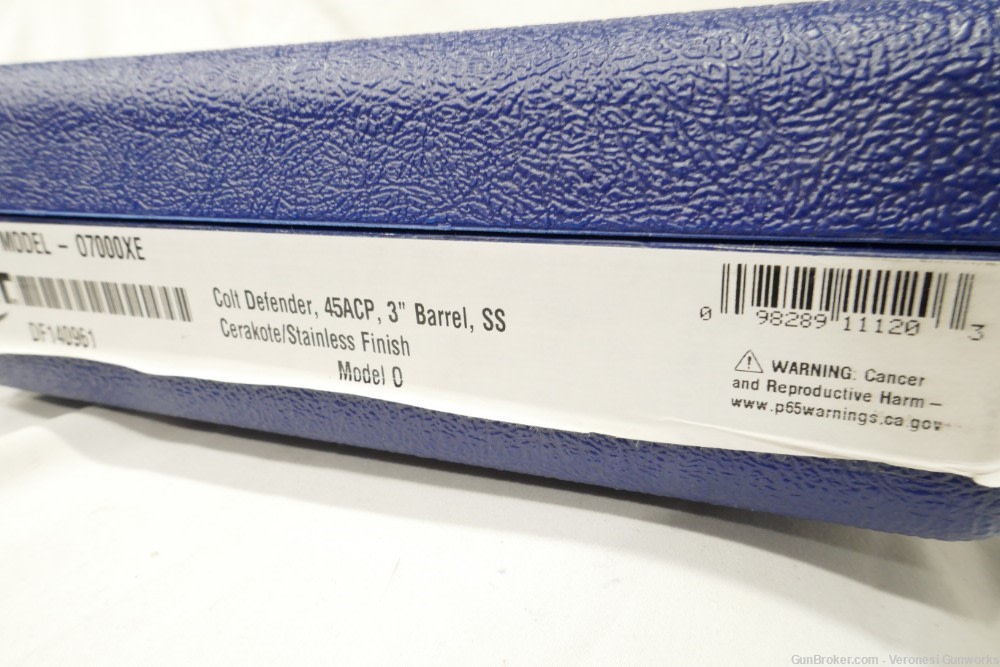 NIB Colt Defender 1911 45 ACP 3" Stainless 1 Magazine O7000XE-img-7