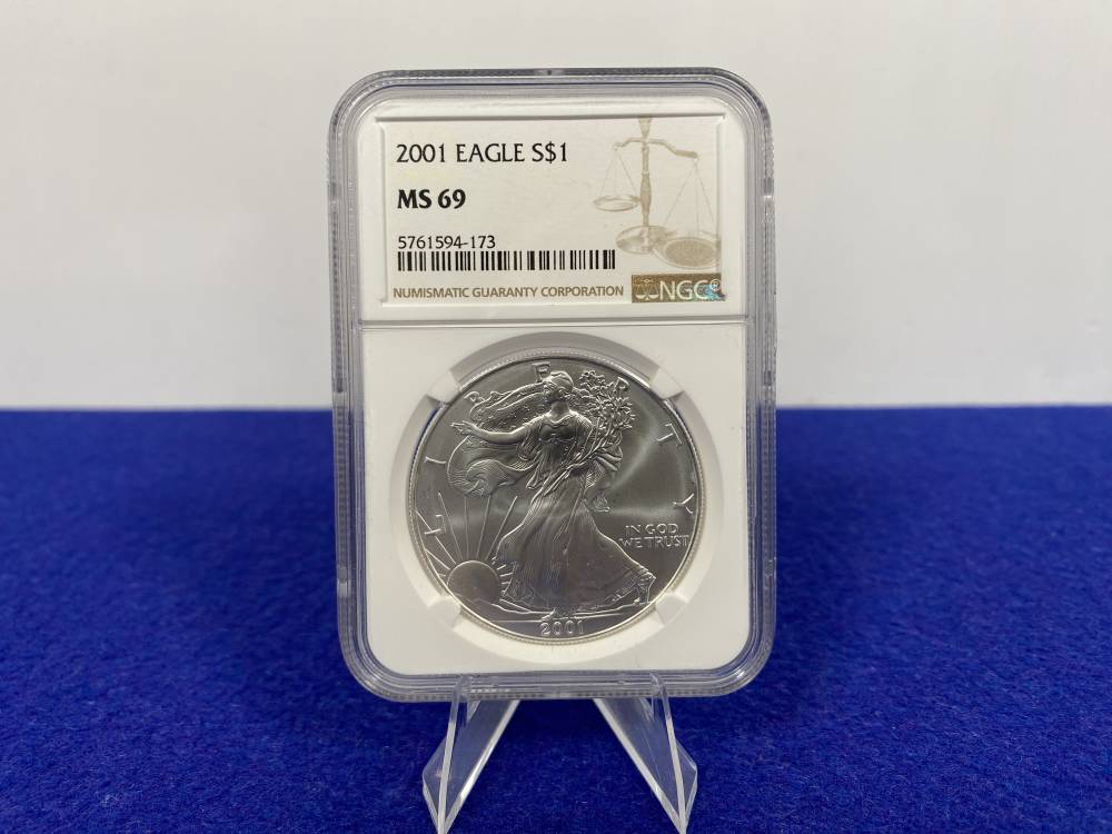 2001 American Silver Eagle NGC MS69 *1 Troy Ounce* -COLLECTABLE--img-5