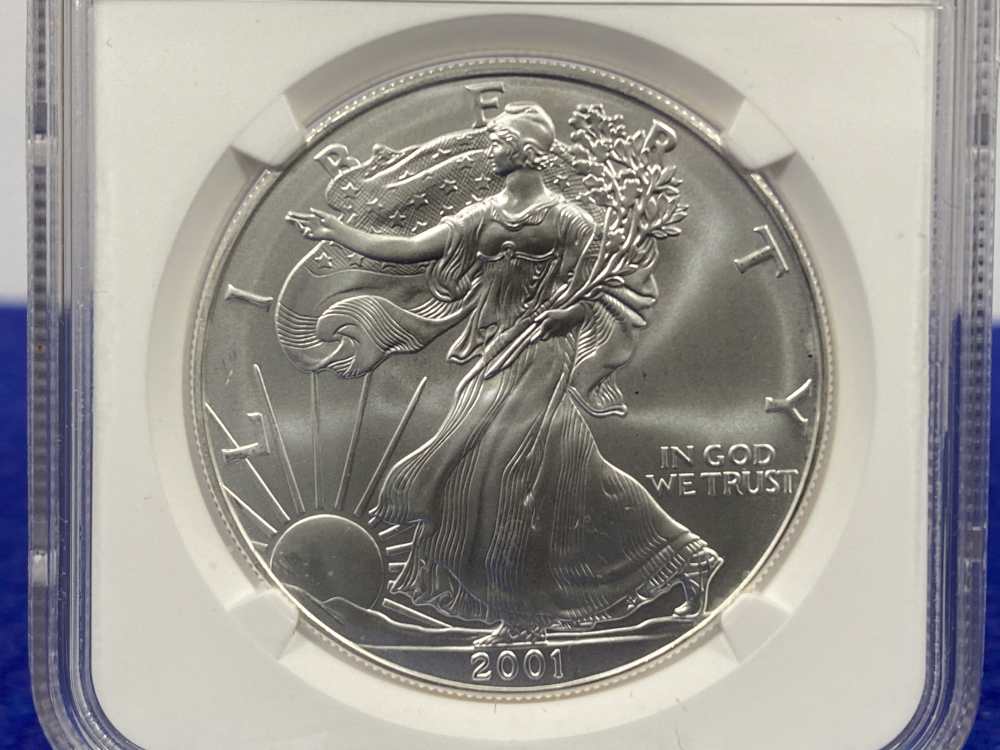 2001 American Silver Eagle NGC MS69 *1 Troy Ounce* -COLLECTABLE--img-2
