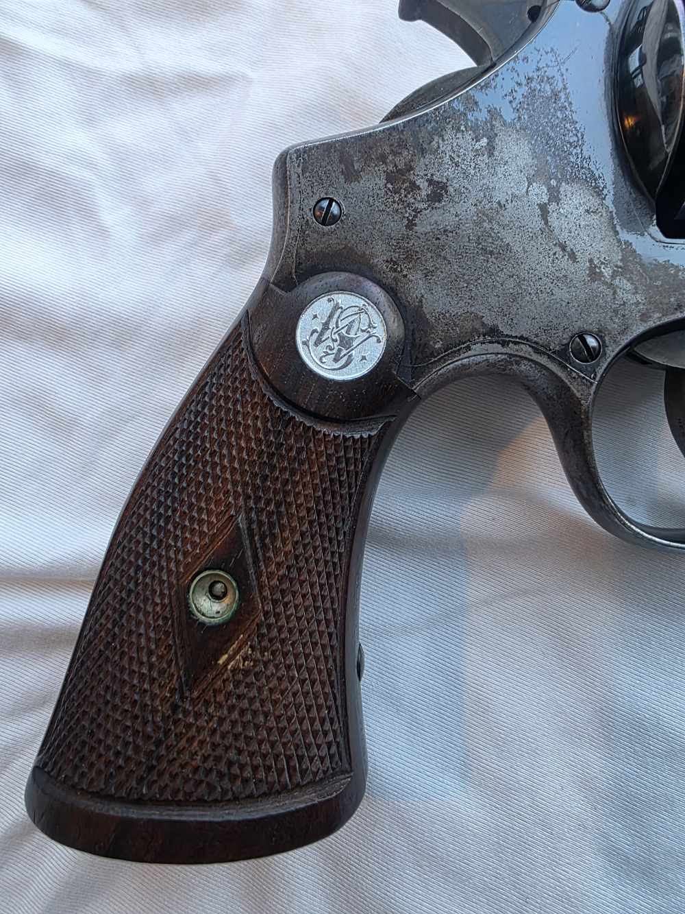 1931 S&W .44 SPL Hand Ejector 2nd Model ABERCROMBIE FITCH Factory Lettered-img-9