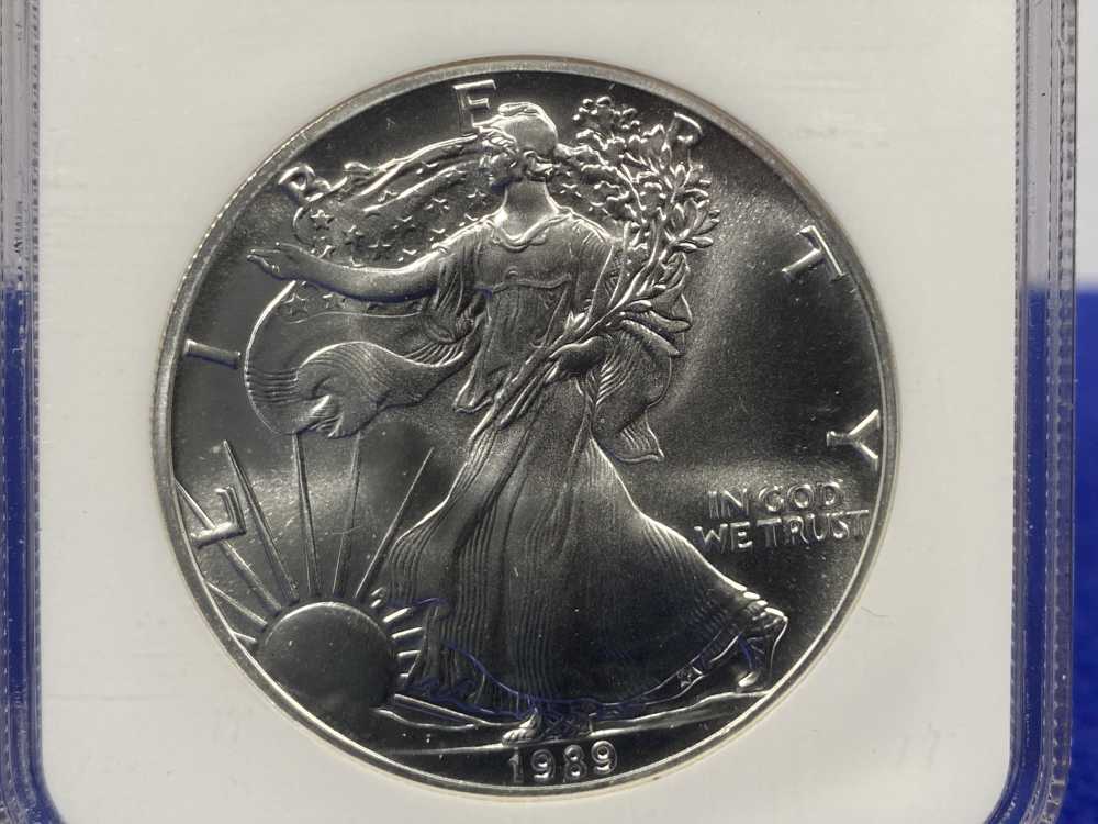 1989 American Silver Eagle NGC MS69 *1 Troy Ounce* -COLLECTABLE--img-2