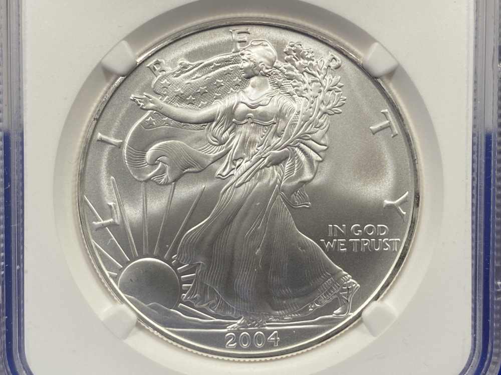 2004 American Silver Eagle PCGS MS69 *1 Troy Ounce* -DESIRABLE SILVER--img-3