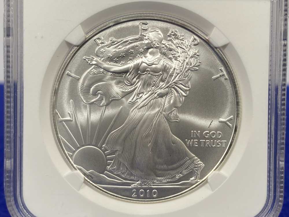 2010 American Silver Eagle NGC MS69 *1 Troy Ounce* .999 PURE SILVER-img-2