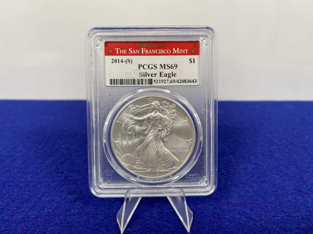 2014 Silver Eagle MS69 *San Fransisco Eagle* 999 FINE SILVER *Collectable*-img-0