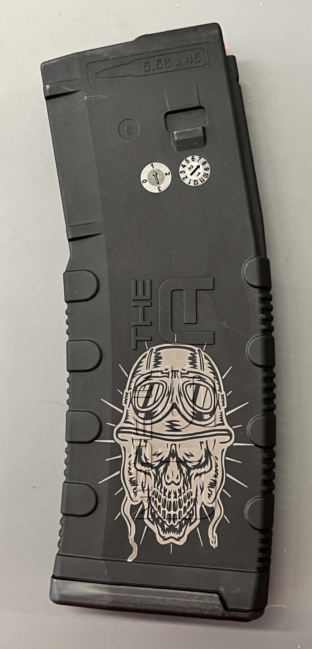 SOLDIER SKELTON LASER ENGRAVED AMERND 2 MOD2 AR15, M4, M16 MAGAZINE BLACK-img-1