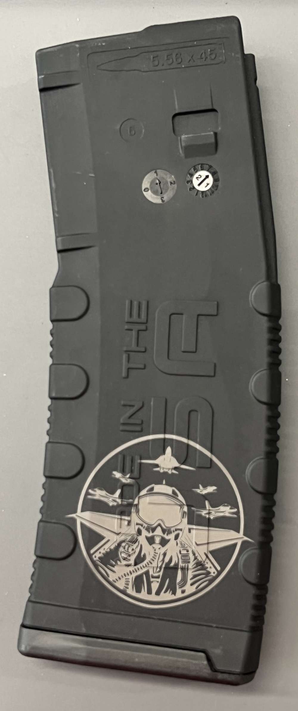 FIGHTER PILOT LASER ENGRAVED AMERND 2 MOD2 AR15, M4, M16 MAGAZINE-img-0