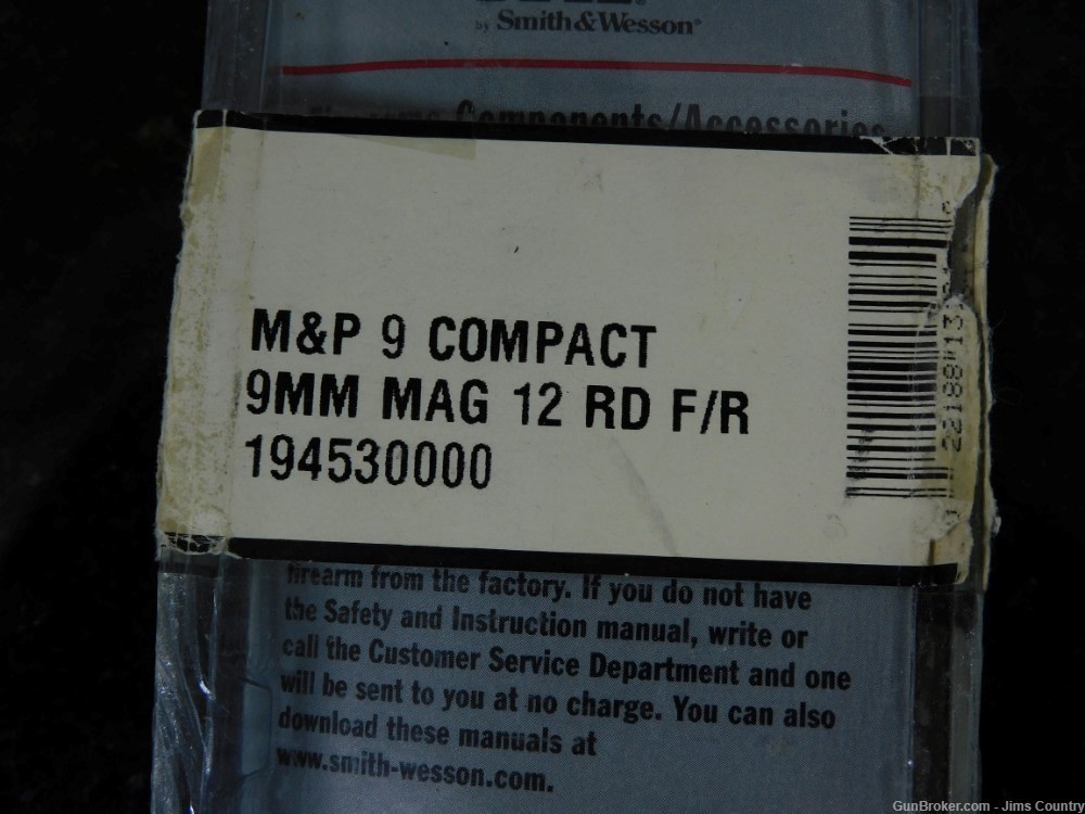 Smith & Wesson  M&P 9 Compact 9mm 12 Round Magazine-img-2