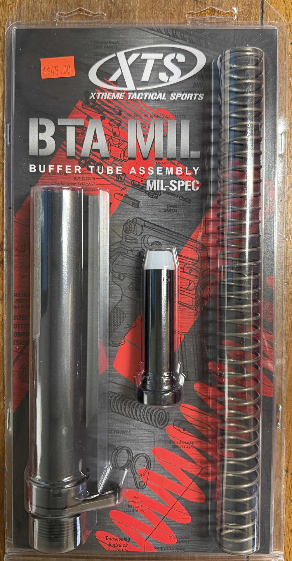 DMA Inc. XTS AR-15 Mil-Spec Buffer Tube Assembly-img-0