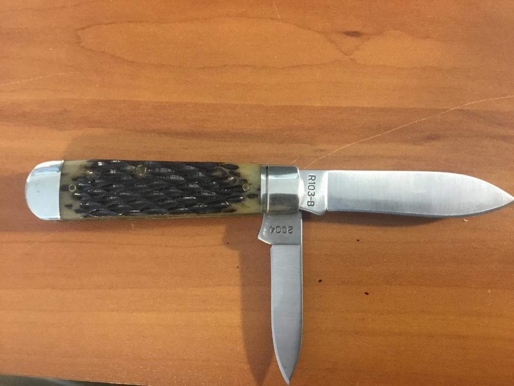 Remington 2004, R103-B Bullet”The Old Reliable “ Jack knife with box-img-4