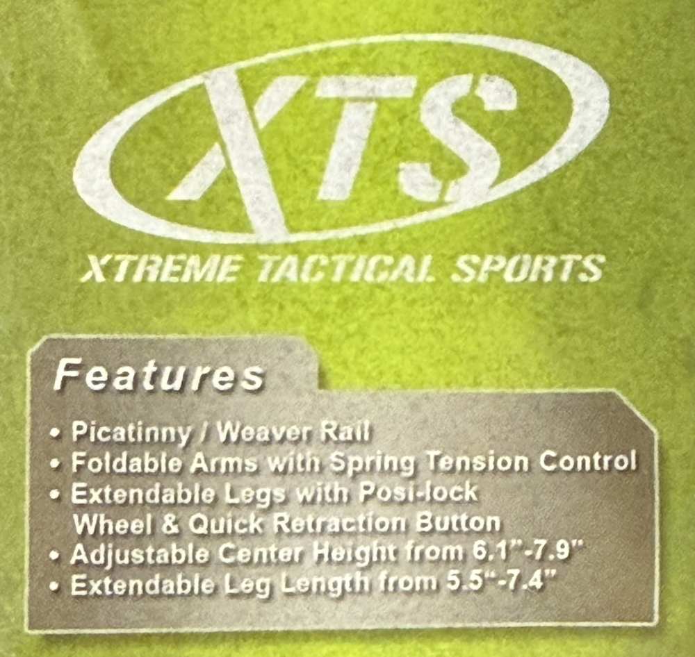 DMA Inc. XTS Tactical Rifle Picatinny 6.1"-7.9" Bipod-img-4