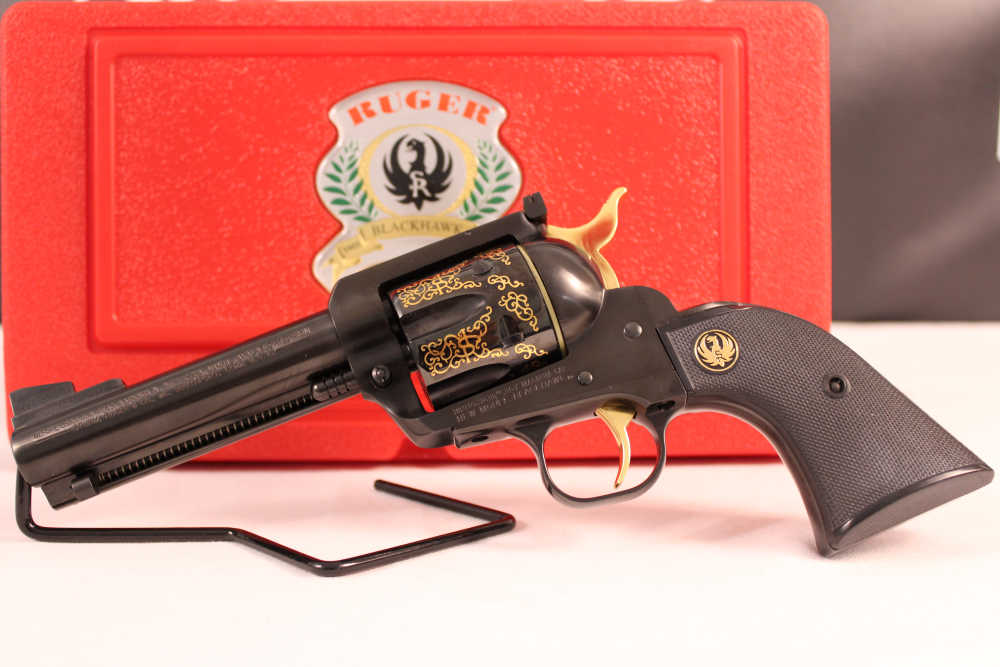 NEVER FIRED 50th Year, New Model Blackhawk 1of 500 engraved-img-0