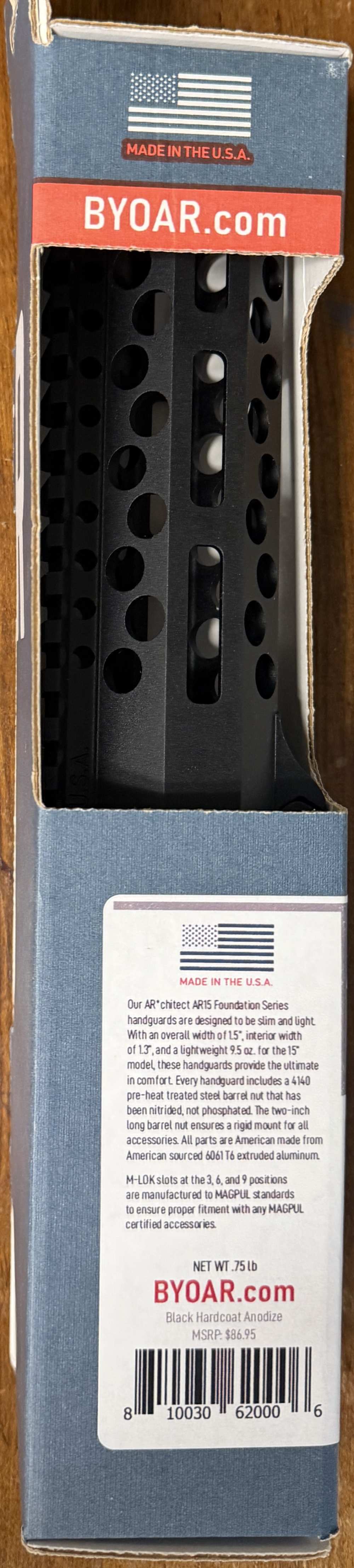 Bowden Tactical Foundation Coated Full Flat Top Handguard 7" for AR-15-img-2